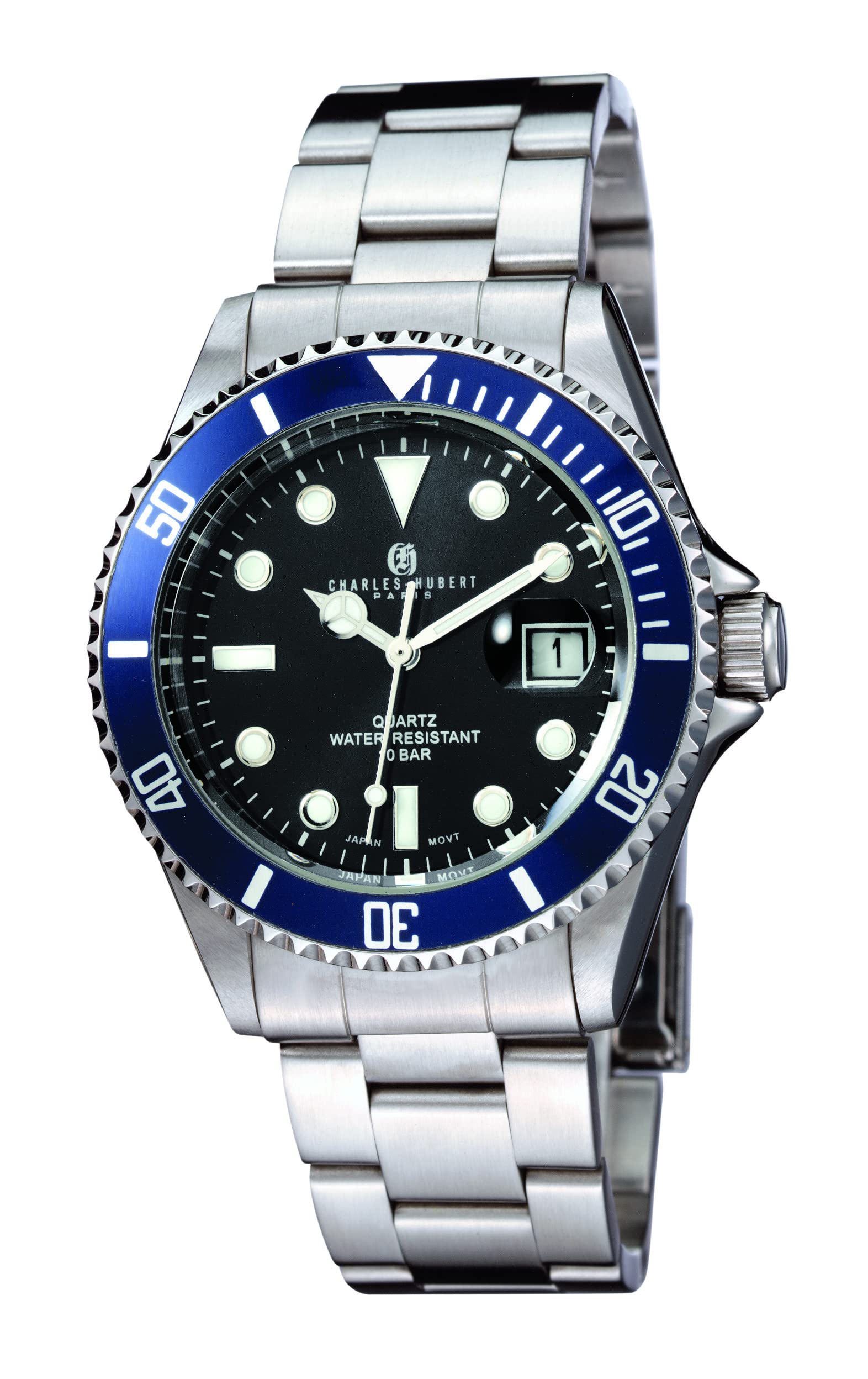 

Watch Charles Paris 3 Hand Date 4026 Silver [Charles-Hubert Paris] Hubert, Men s