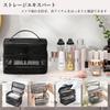 FLORPERRY Makeup Mesh Storage Large Capacity Cosmetic Makeup Toiletry Vanity Ultra Travel Business Cosmetic Gray Pouch, Bag, Pouch, Bag, Bag, Pouch,