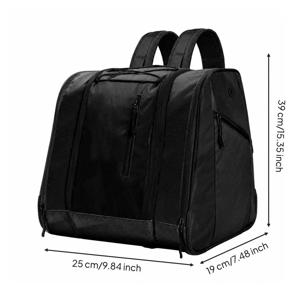Waterproof Ski and Snowboard Gear Backpack Structured with Ski-Boot