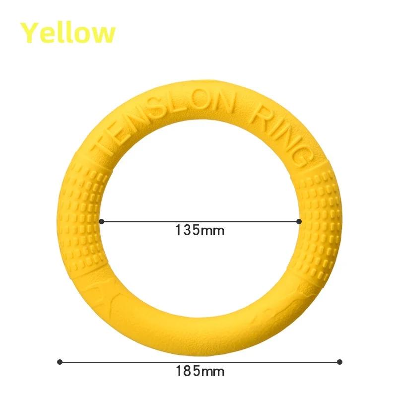 

Indestructible Pet Bite Resistant Ball Ring Reinforced Training Toy with Rope Knot Super Durable Chewproof Interactive Play Item