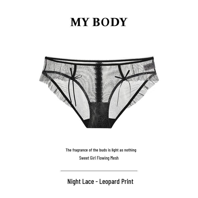 mybody Women's Sweet Mesh Thong Underwear