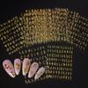 12pcs/set 3D Shiny Leaf Flower Nail Art Sticker Laer Gold Bronzing Leaves Nail Decals 8*10cm Self-Adhesive Nail Art Supplies e5#