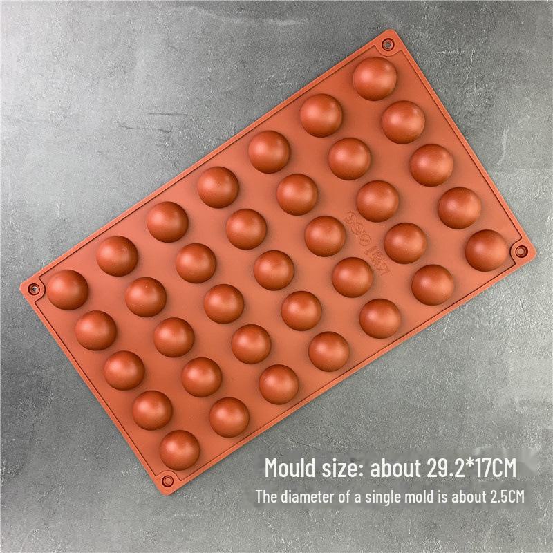 

Напівкругла шоколадна кулька та форма для пудингу: Розміри 6 дюймів, 15 дюймів, 35 дюймів для випікання мусу, торта та кубиків льоду