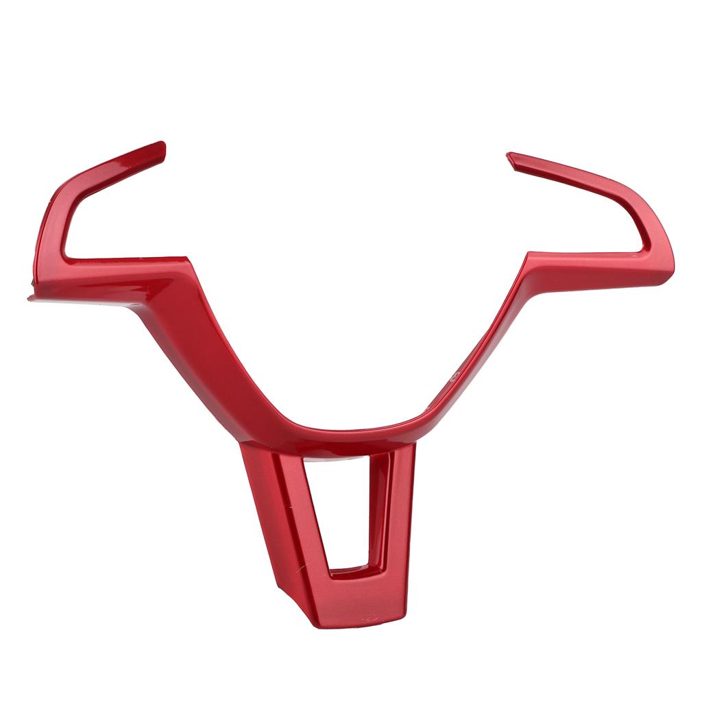 Steering Wheel Panel Cover Bezel Frame Trim Decor Fit for Skoda Octavia 2016?2019Red