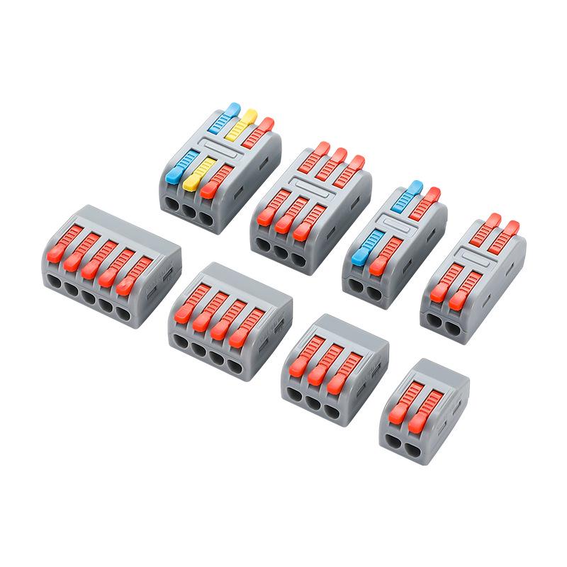 PCT Quick 2-in 2-out Waterproof Wiring Terminal 2-Position Plug-in Wire Connector