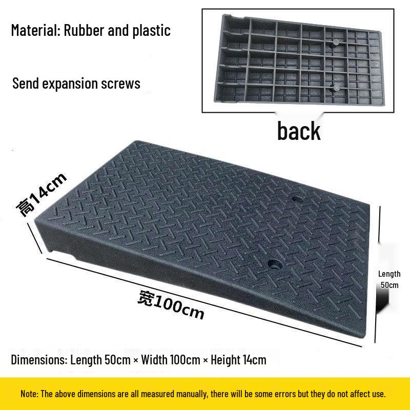 Rubber and Plastic Sloped Threshold Ramp Pad