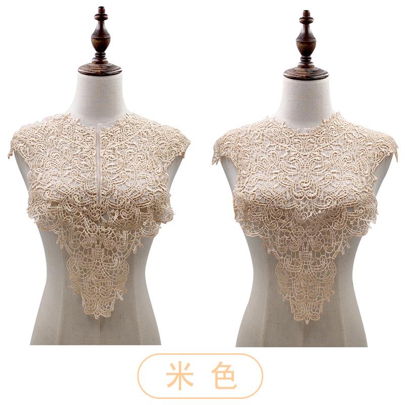Water-Soluble Lace Collar, Polyester Silk Embroidered Corsage, Three-Dimensional Hollow Collar, Fake Collar, Front Collar And Back Collar Shawl.
