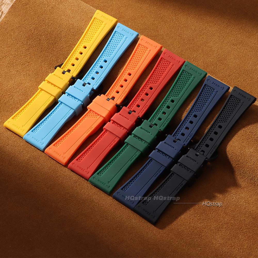 Soft Silicone Watchband for Panerai Strap 22mm 24mm 26mm Rubber Watch Band for Seiko Men Women Sport Replacement Bracelet
