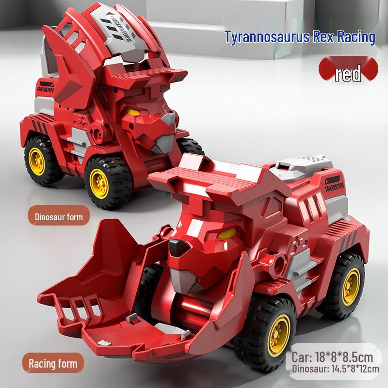 Popular Children's Deformed Toy Robot and Car Set for Educational Play at Street Markets and Night Stalls.