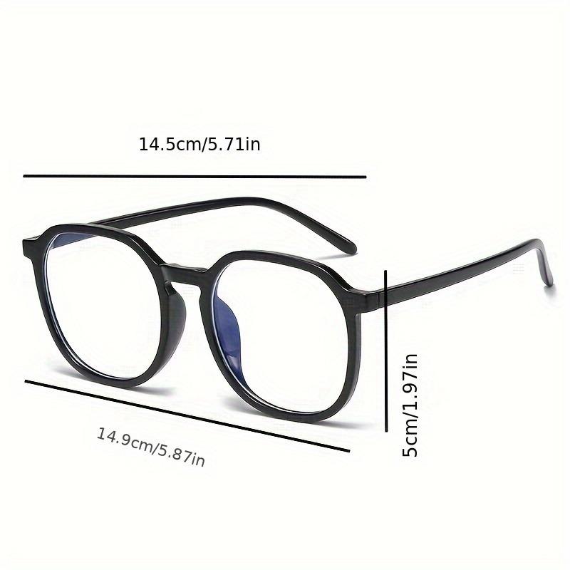 New Style Simple Black-Frame Clear Lens Fashion Glasses Large Frame Versatile for Street Style Women'S Fashion Accessory