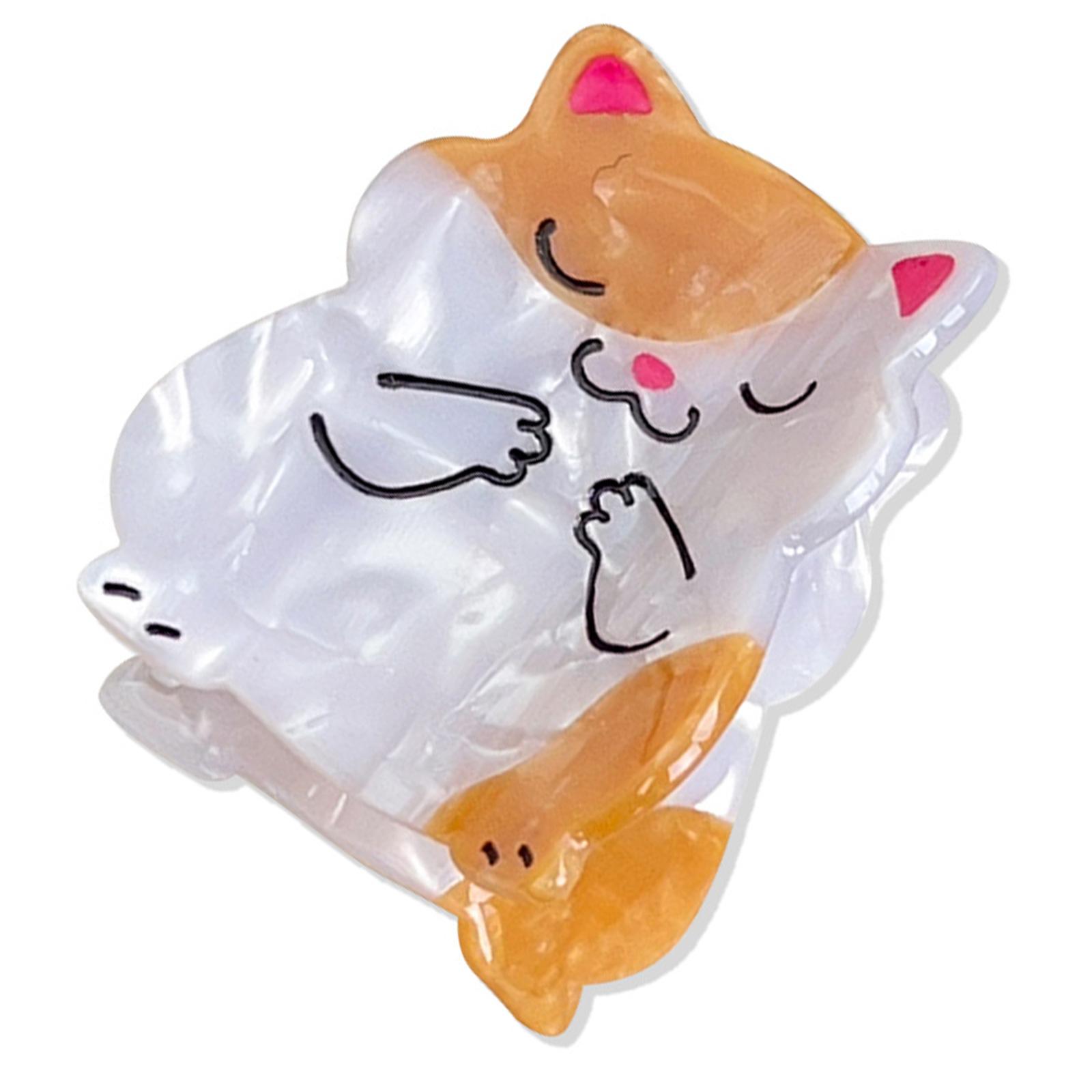 

Valentine s Day Hair Clip Large Hair Claw Clip Fashion Hair Adornment Holder Kitten Barrettes Hair Styling Tool A