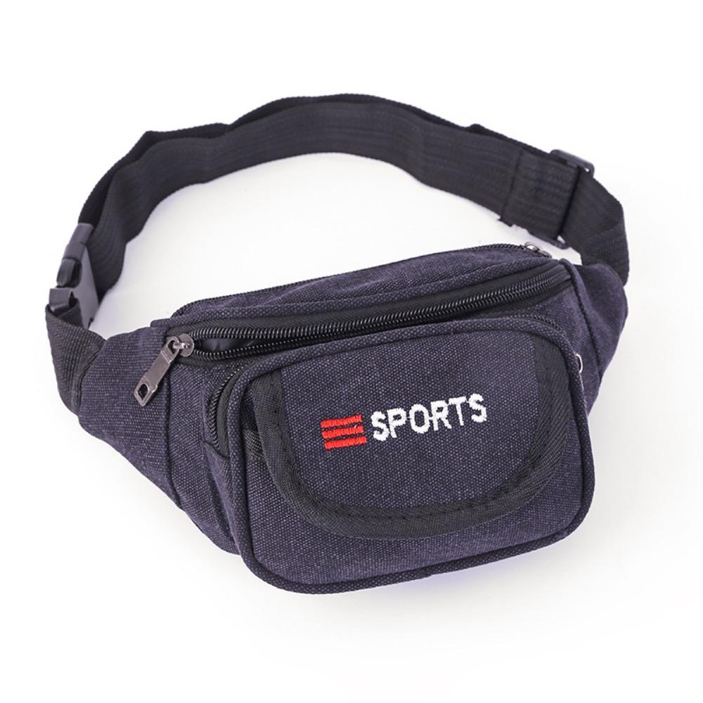 Canvas Waist Fanny Pack Large Capacity Climbing Belt Bag Men Molle Pouch  Outdoor Sports