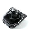 Gałka Zmiany Biegów Manualnej 5/6 Biegów Kompletny Zestaw ze Skórzanym Mieszkem i Kołnierzem Do VW Golf MK5 MK6 Jetta R32 2004-2014