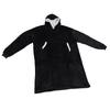 Decken-Sweatshirt Schwarz 160cm Brustumfang 120cm Länge Warm Gemütlich Plüsch Decken-Hoodie für Zuhause Outdoor