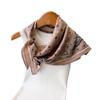 Cashew Flower Herringbone Pattern Cotton Linen Small Square Scarf Silk Imitation Velvet Shawl Sun Protection Women's