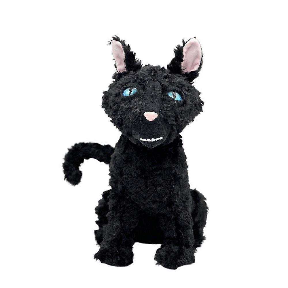 11.8" Coraline Katze Plüschtier, Die Schwarze Katze Plüsch Stofftier Kissen Puppe Katzenspielzeug Plüschtiere Geschenk für Fans Jungen Mädchen