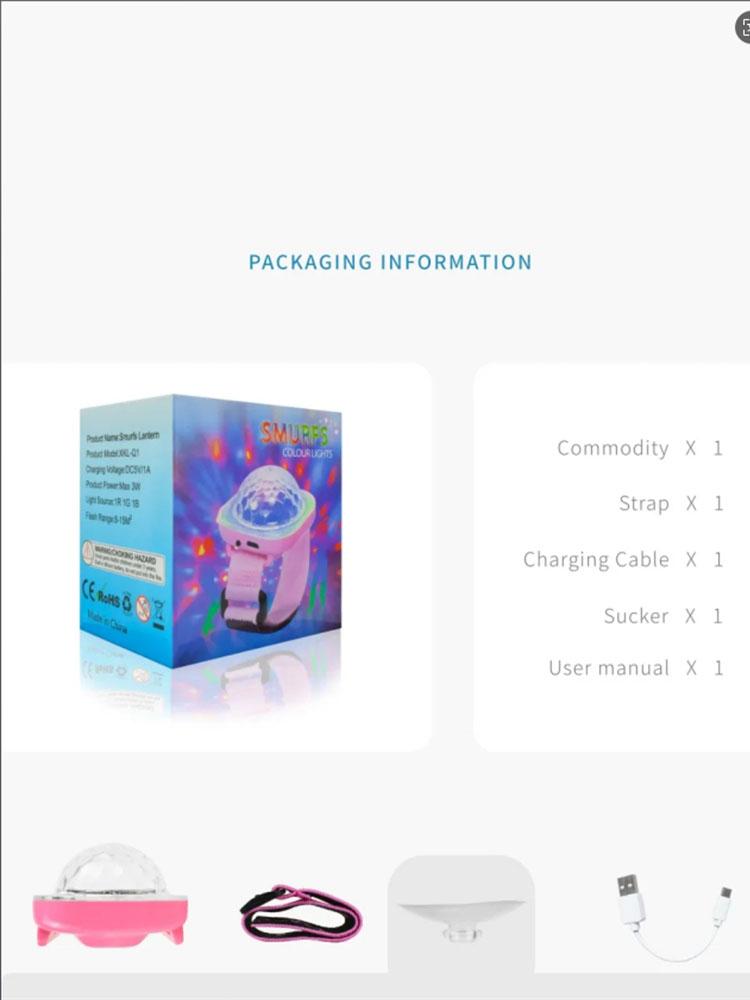 Portable LED Colorful Night Light Disco Stage Light Sound Control Wearable Childrens Toys Watch Ambient Lamp for KTV Concert Bar