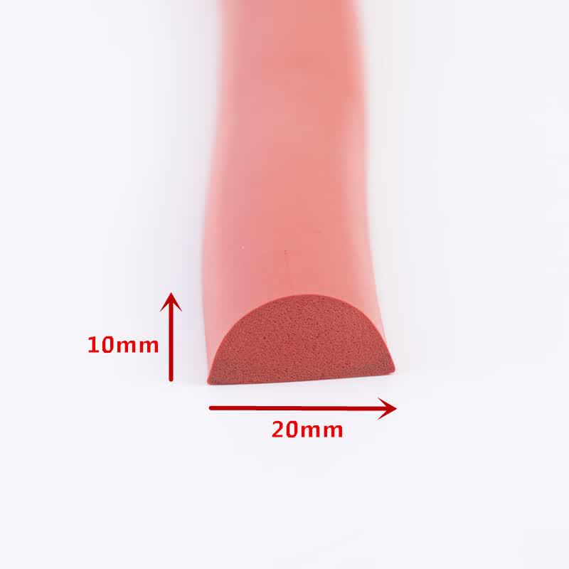 HengDuanda D-Shape High-Temperature Silicone Foam Sealing Strip
