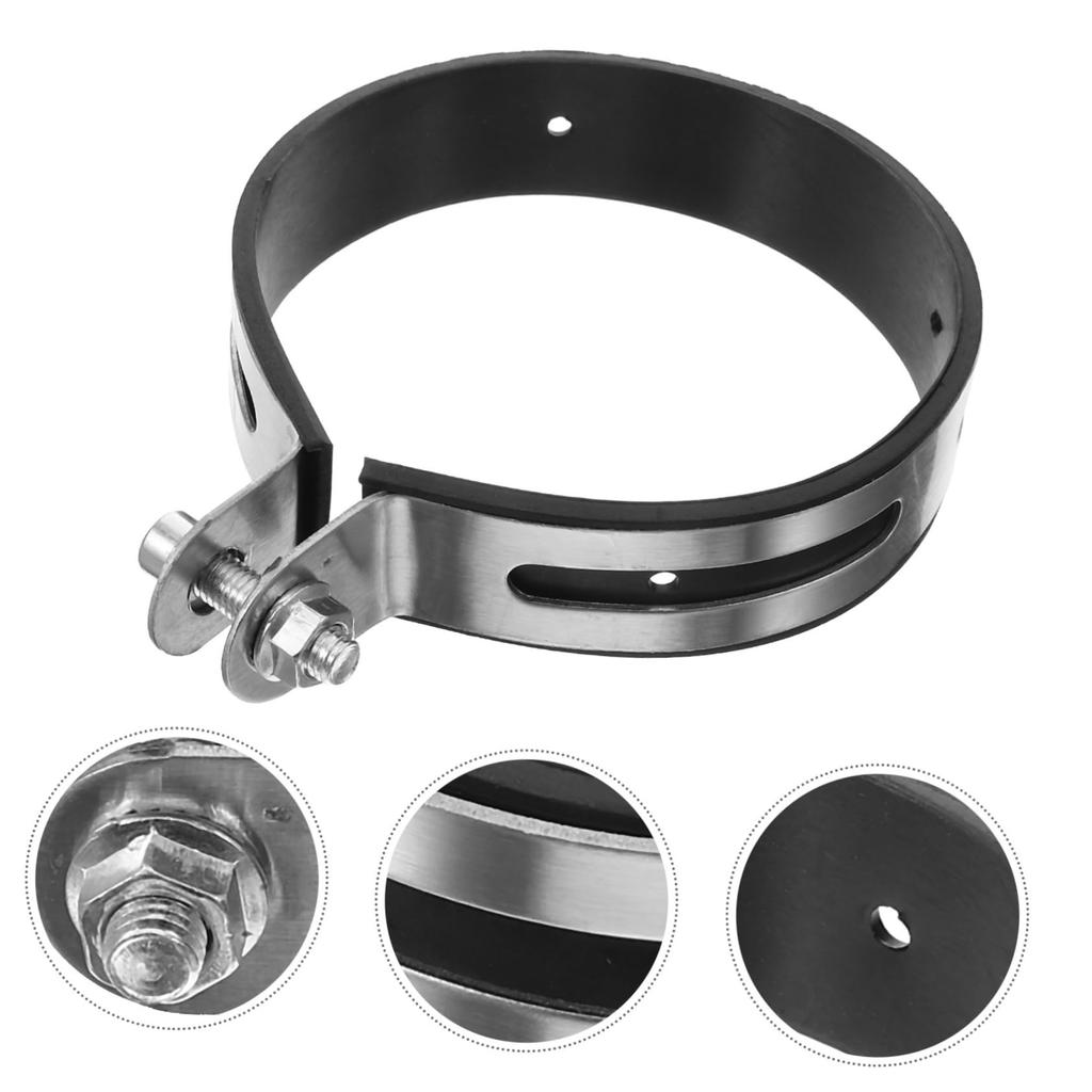 OSALADI Exhaust Pipe Retention Ring Clamp Muffler Sleeve Coupler Bolt Band Exhaust Band Hanger