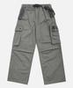 Mideueobdeiteu Wide Fit Webbing Belt Cargo Pants_2Color
