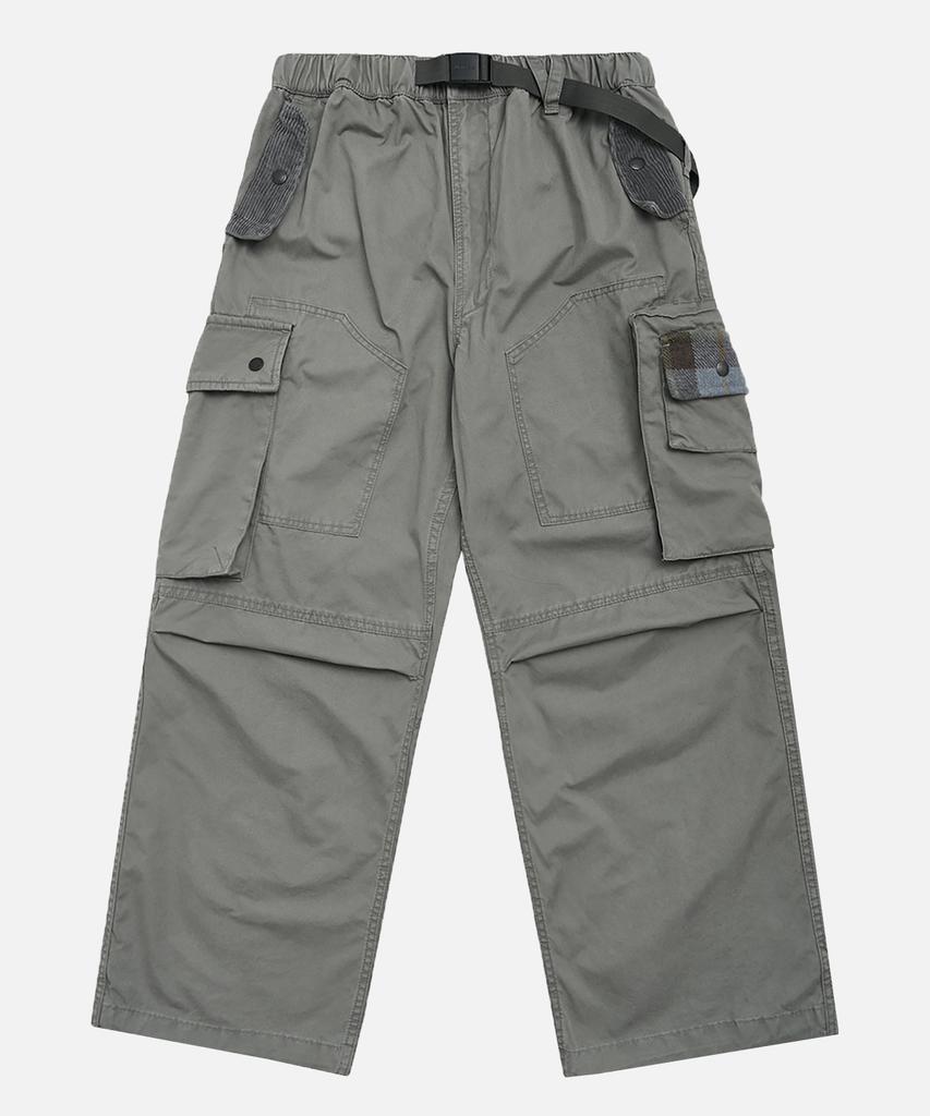 Mideueobdeiteu Wide Fit Webbing Belt Cargo Pants_2Color