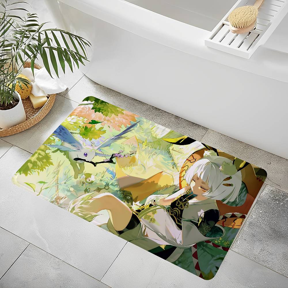 Card Based Game Onmyoji Bathroom Mat Kids Room Bedroom Decoration Balcony Anti-Slip Doormat Living Room Welcome Rug