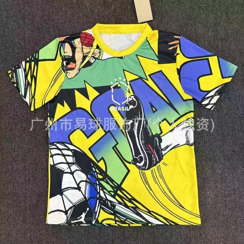 Maillots de Football Édition Spéciale en Gros Paris Ajax Real Madrid Inter Mibasa Argentine Brésil Maillots à Manches Courtes