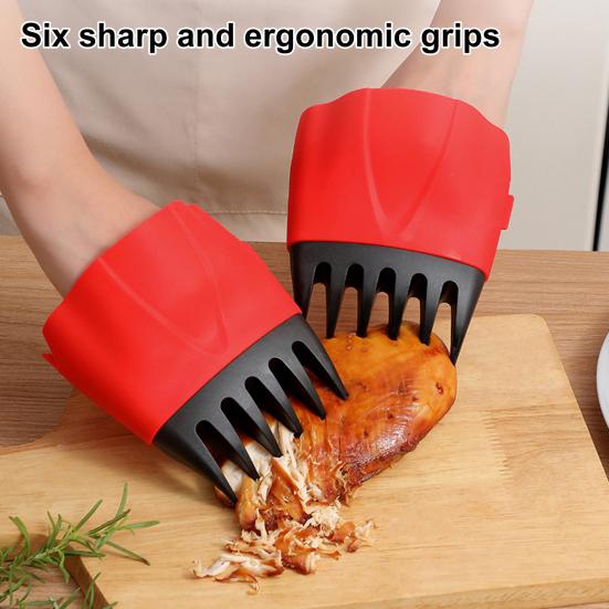 Chicken Shredder Bear Claw Shape Meat Vegetable Shredder Claws Handheld Pulled Pork Shredder Quick Meat Shredding Device