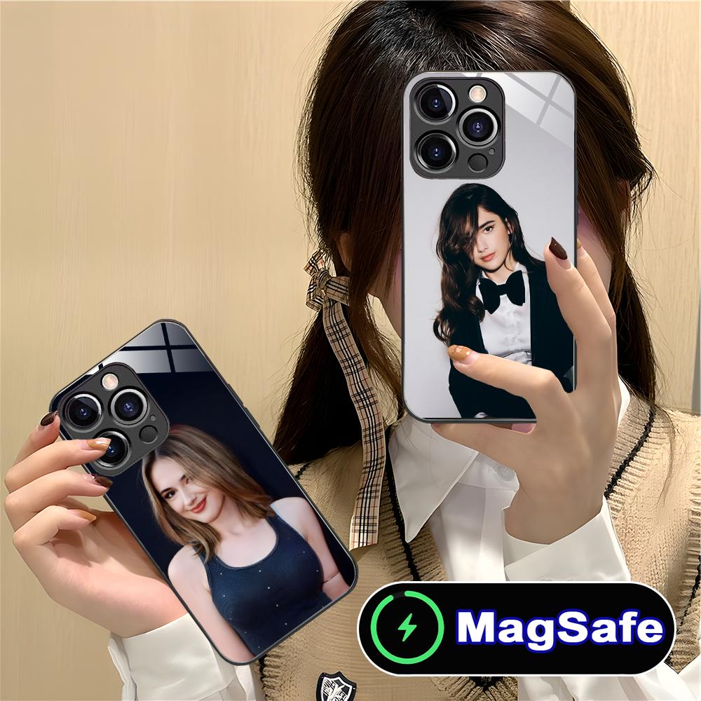 Julia Butters Mobile Cell Phone Case for iPhone 17 16 15 14 13 12 11 Air Pro Max Plus Mini MagSafe Glass Colorful Cover Luxury