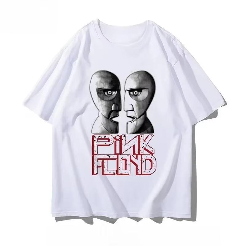 Pink Floyd Graphic Print Tshirt British Rock Band Pink Floyd Pure Cotton Shortsleeved Fashion Women Unisex Versatile Casual Tee
