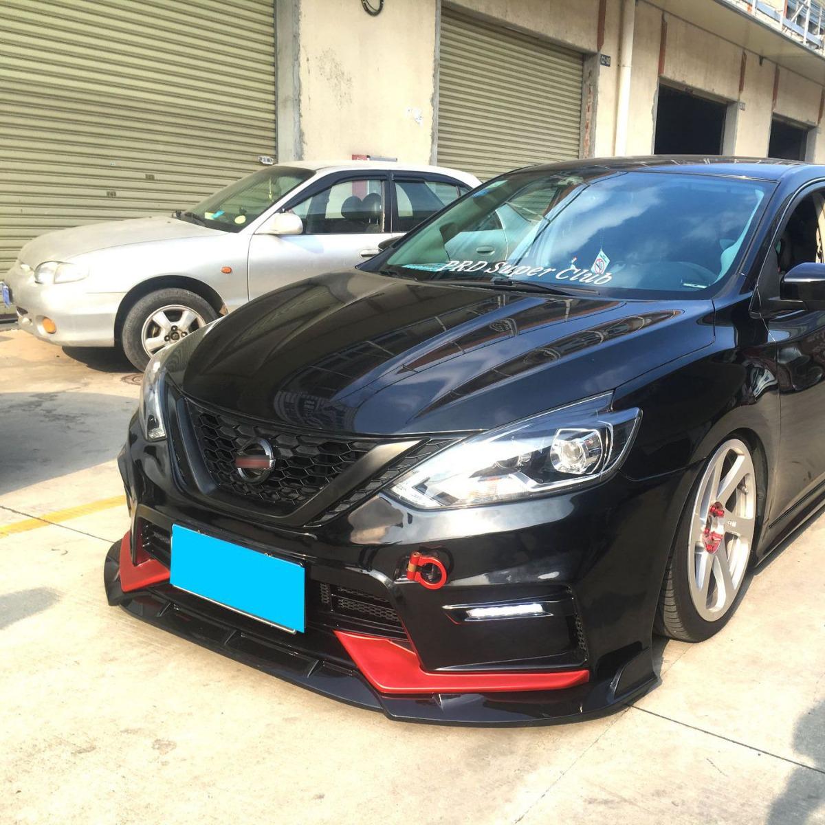 

Nissan Sylphy Front Lip Splitter Kit: Anti-Scratch & Anti-Collision Corner Guards Matte Black