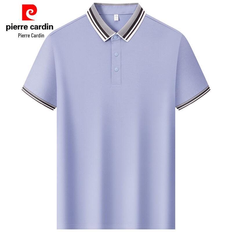Мужская однотонная охлаждающая футболка-поло Pierre Cardin M морской синий