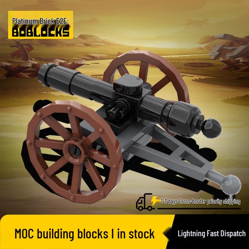 WWII Field Artillery Model Building Blocks Kit Field Artillery
