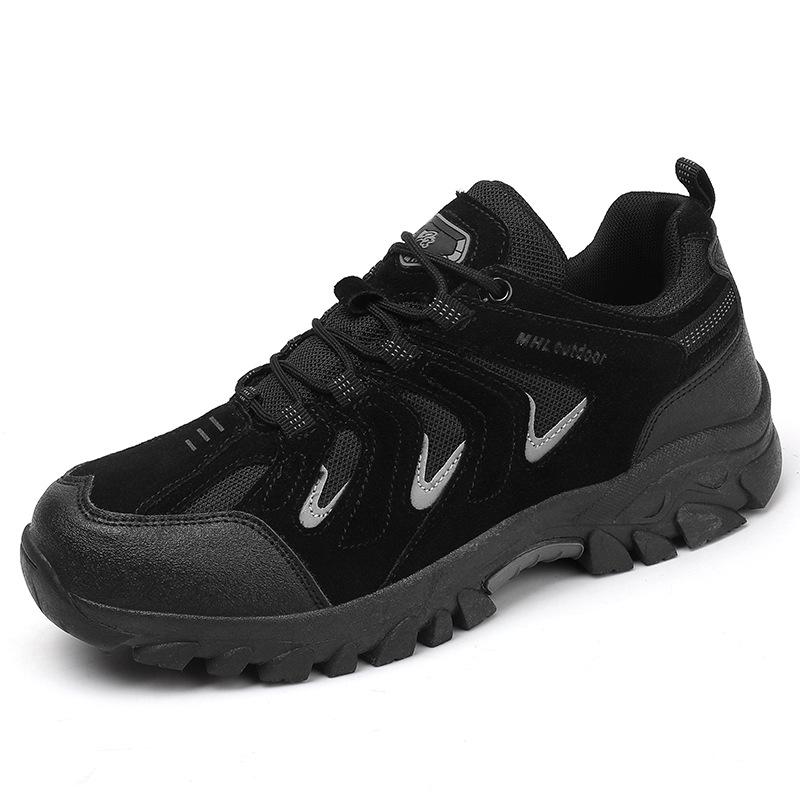 New outdoor large size spring and autumn hiking shoes hiking waterproof and non-slip low-top shoes men's travel shoes