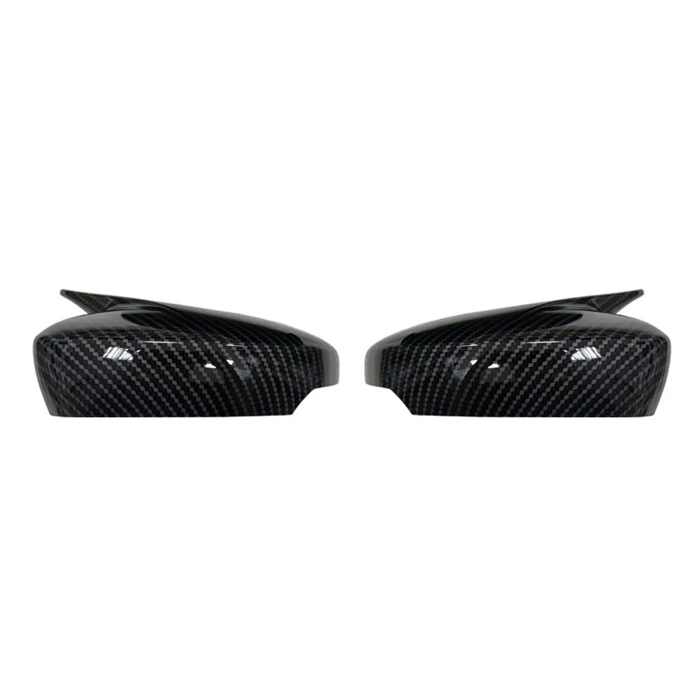 For Skoda Fabia 2015- Rapid 2016- Car Sticker Rearview Side Mirror Cover Wing Cap Exterior Door Rear View Case Trim ABS