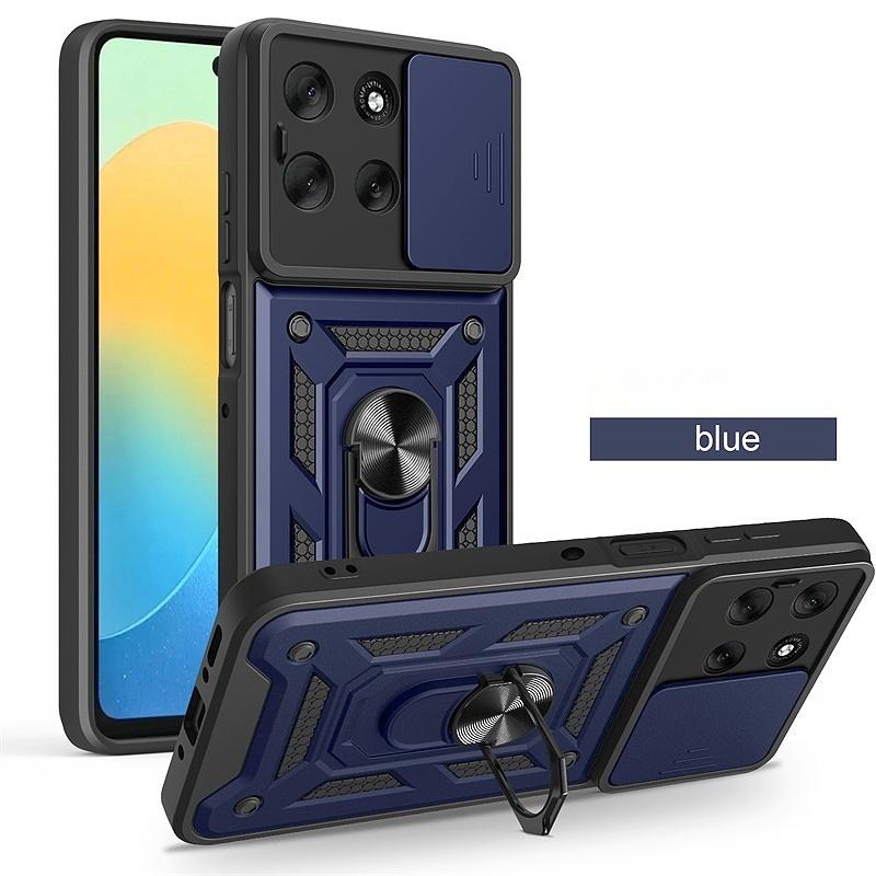 Armor Case For Motorola Moto G56 G86 5G G15 G35 G55 G75 G85 G04 G24 G54 G84 E14 E15 Lens Protect Cover Ring Stand Holder Fundas