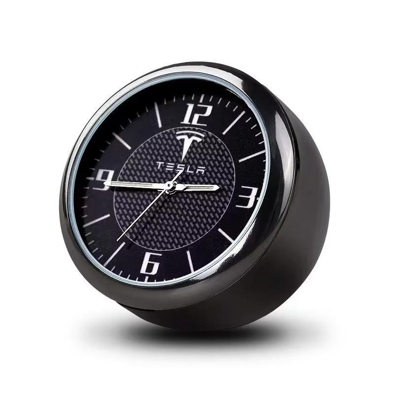 AAAIK1 Car Decoration Quartz Luminous Clock Watch For Tesla Model 3 Model S Model X Model Y Decorative Clock Car Interior Accessories