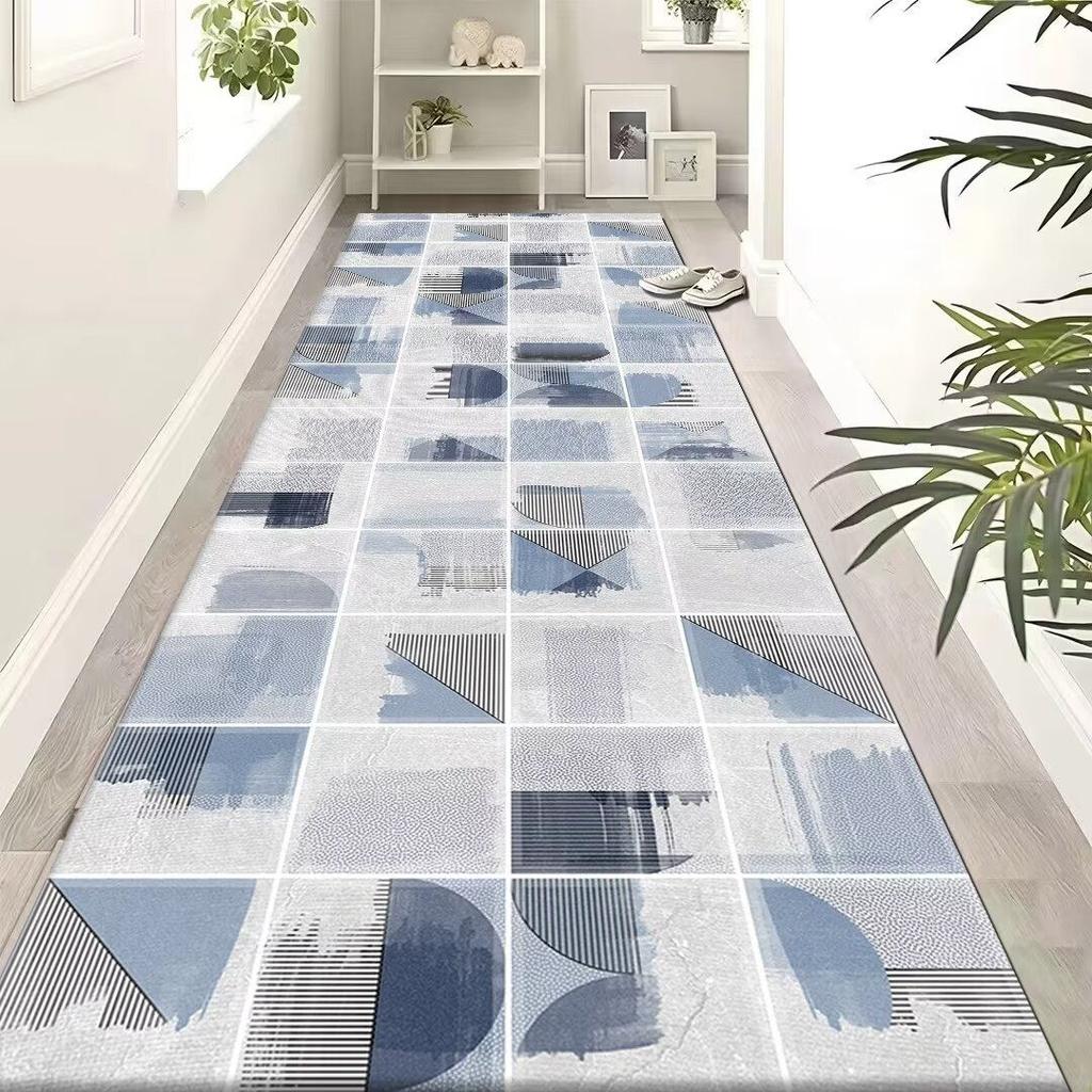Modern Luxury Long Corridor Carpet Anti Slip Hallway Runner Rug for Hotel Home Porch Entry Decoration Floor Mat