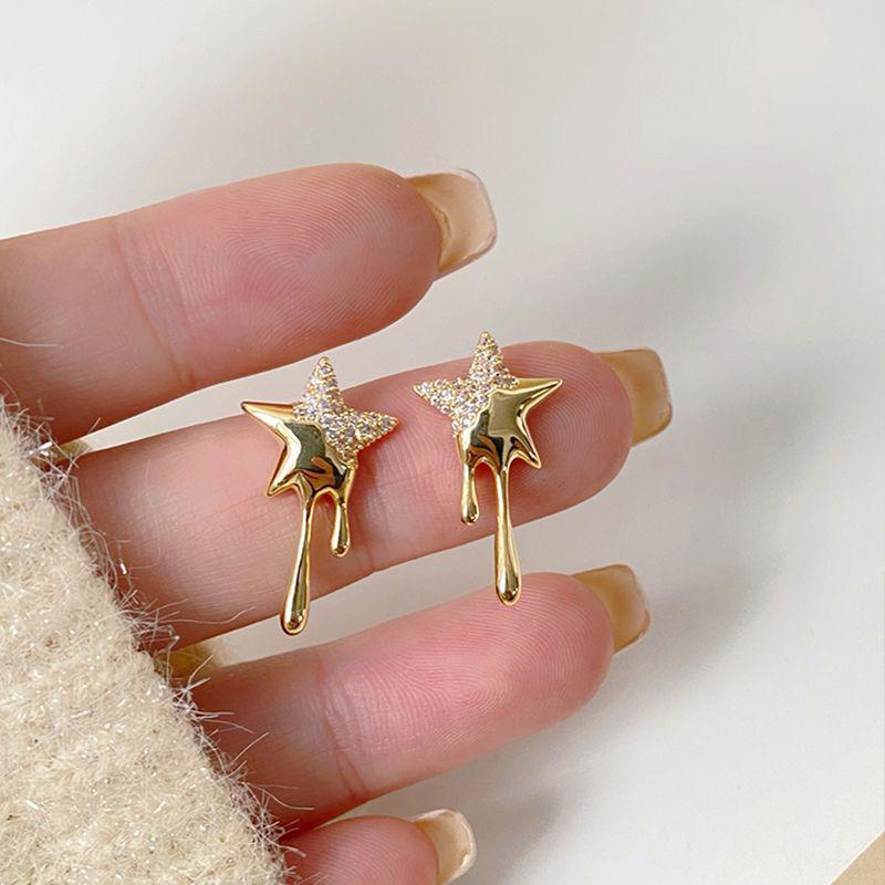 Trendy 2023 Sterling Silver Cartilage Stud Earrings for Women - Niche Design, High-End Feel, Ear Care Accessories