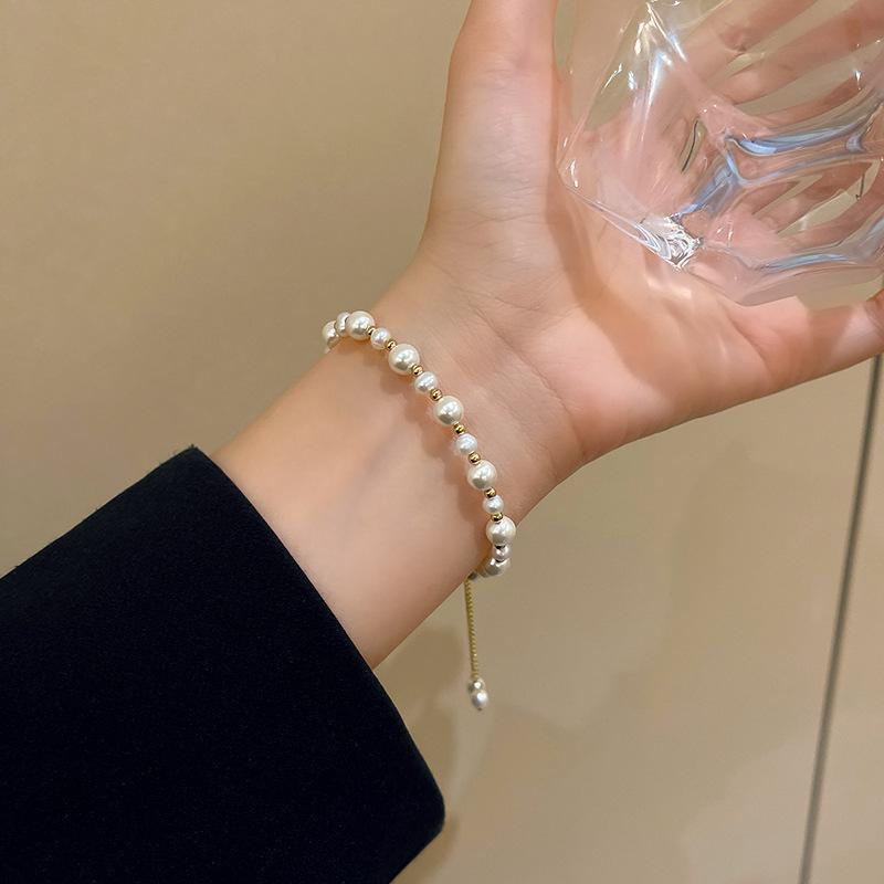 Meier Freshwater pearl best friend bracelet - minimalist, chic, and unique design with a touch of cool