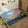 Mount Fuji Floor Mat Soft Thickened Absorbent Non-Slip Bedroom Living Room Door Mat Home Decor Flannel Rugs