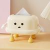 Creative Napkin Dispenser Spring Structure Tissue Box Cover Elegant Napkin Organizer Paper Towel Storage Container