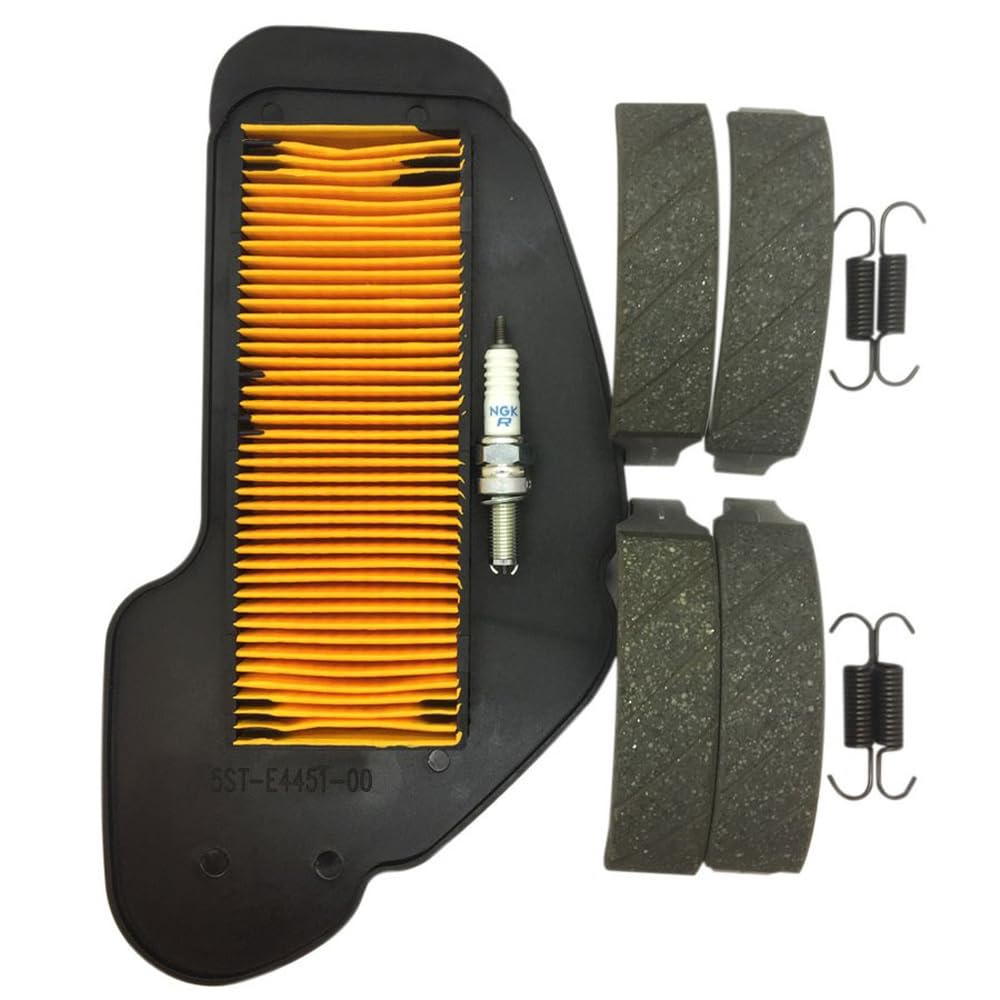 

Jog Petit FI Front and rear brake shoes Air filter NGK plug CR7E Consumables replacement set 3P31-07-17 4-stroke A-BPK-404-RS217