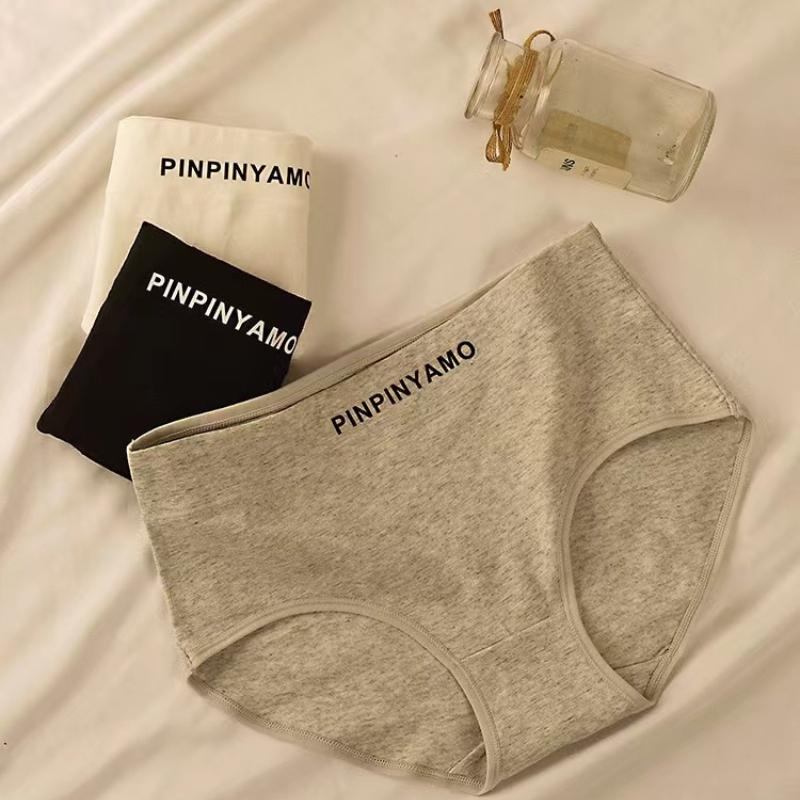 set Color Panties Cotton Women Comfortable High-waist Underwear Soft Lingerie Breathable Female Panty Fitness Sports Briefs