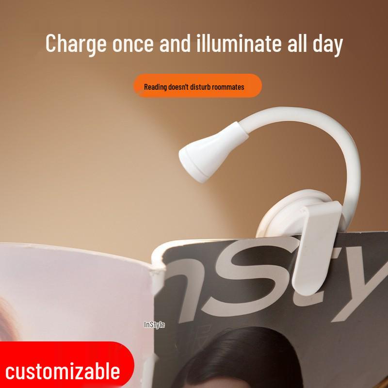 Portable LED Night Light: Eye-Safe, Clip-On Design for Reading and Studying