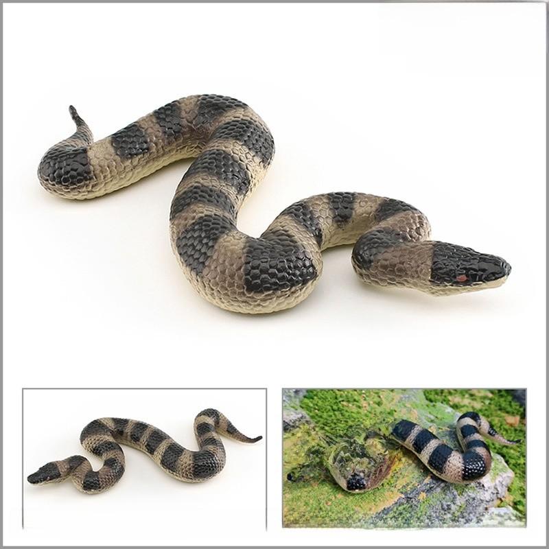 Realistic Snake Model Pvc Reptile Figure For Kids Educational Display And Decor