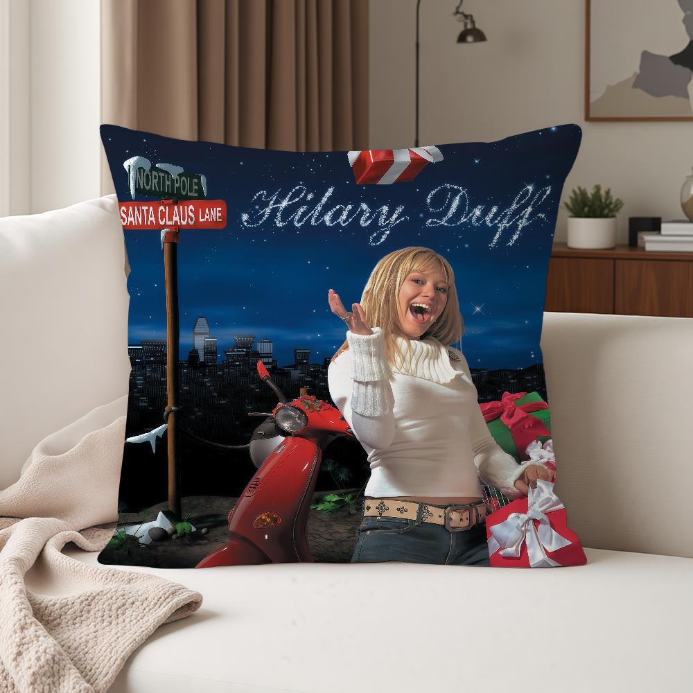 Singer HHilary Duff Luck Or Something Pillow Case Suitable For Bedrooms Living Rooms Cars Home Decoration
