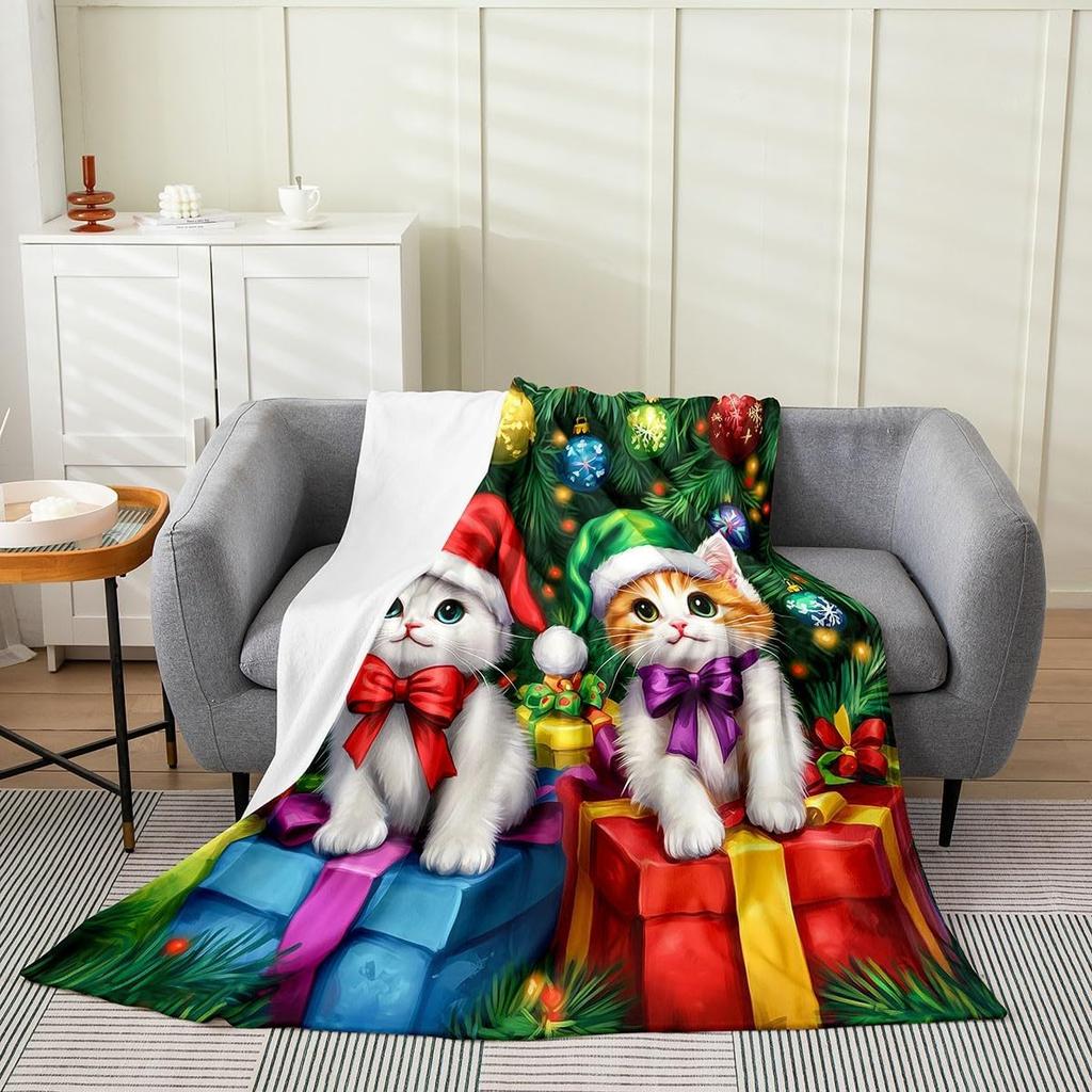 Snowman Winter Holiday Throw Blanket Festive Design for Living Room Decor Gift for Her CozyStyle180x250