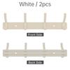 Aluminum 2pcs 10 Inch Arc Coat Rack 4 Hooks Each Wall Mount Heavy Duty Universal Space Saving