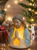 Virgin Mary Statue Night Light Resin Elegant Home Decor Christian Night Light for Thanksgiving Holiday Birthday Offices Home
